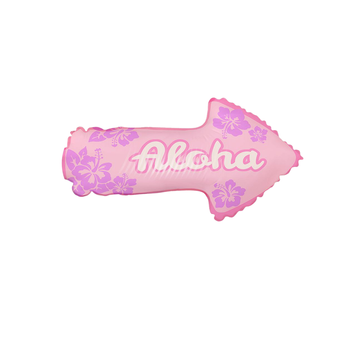 Куля фольгована міні фігура 15х29 см Стіч Стрілка Aloha Рожевий 12786 фото
