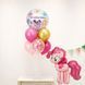 Стійка 7 кульок My Little Pony Поні Пінки Пай Фуксія і золото 14242 фото 1