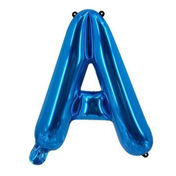 Шар фольгированный фигурный Буква А 16" 40 см Синий 09575 фото